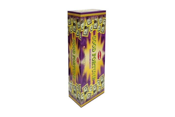 Box of incense sticks Good Fortune on a white background