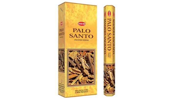 Hem Palo Santo incense packaging on a white background