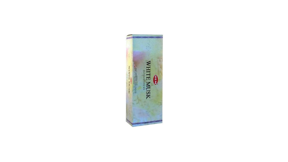 Box of White Musk perfume on a white background