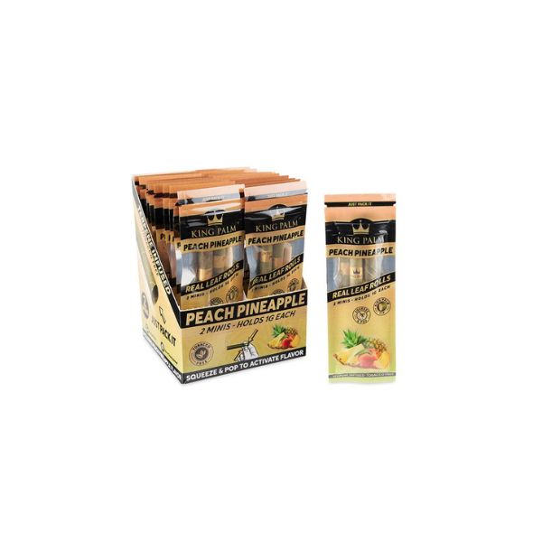 King Palm Peach Pineapple vape juice packaging on a white background