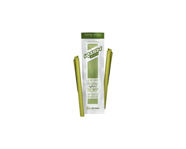 Kushreme Hemp Wraps packaging with two wraps on a white background