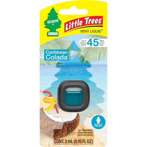 Little tree vent liquid Caribbean Colada on a white background