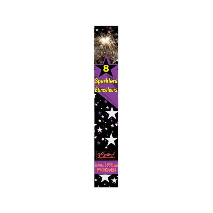 Mystical Fireworks SPARKLERS 36cm/14inch 8/Pk (8x12) white background