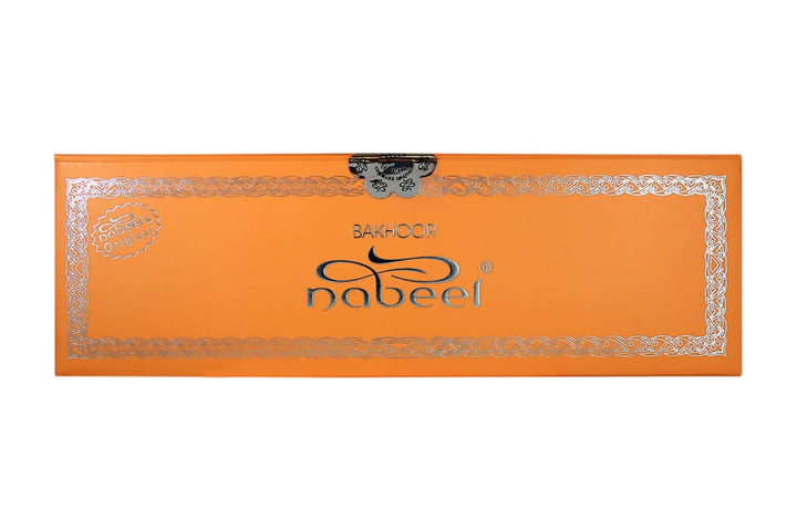 Orange box with &