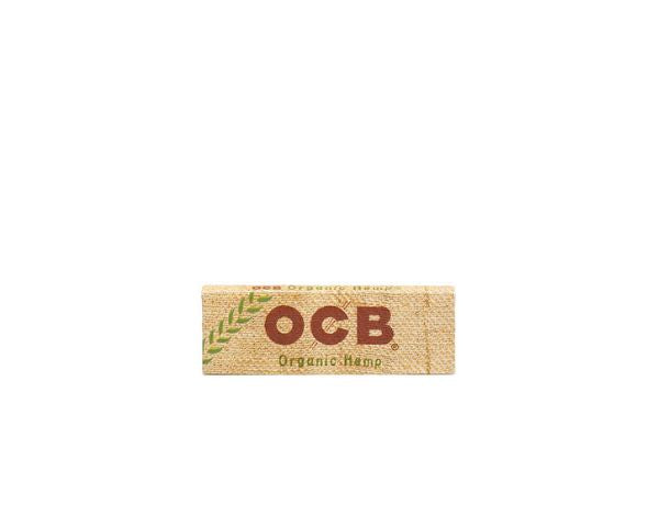 OCB Organic Hemp rolling paper pack on a white background