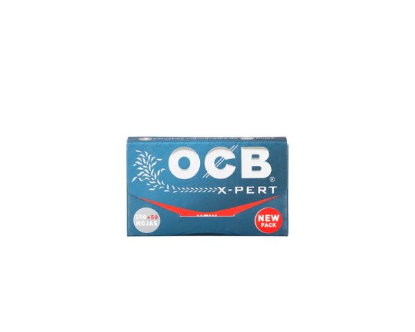 OCB X-Pert rolling paper pack on a white background