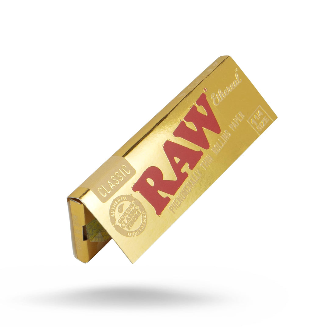 raw ethereal 125 rolling papers - shell shock
