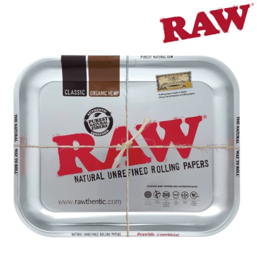 raw steel rolling tray large - Shell Shock  