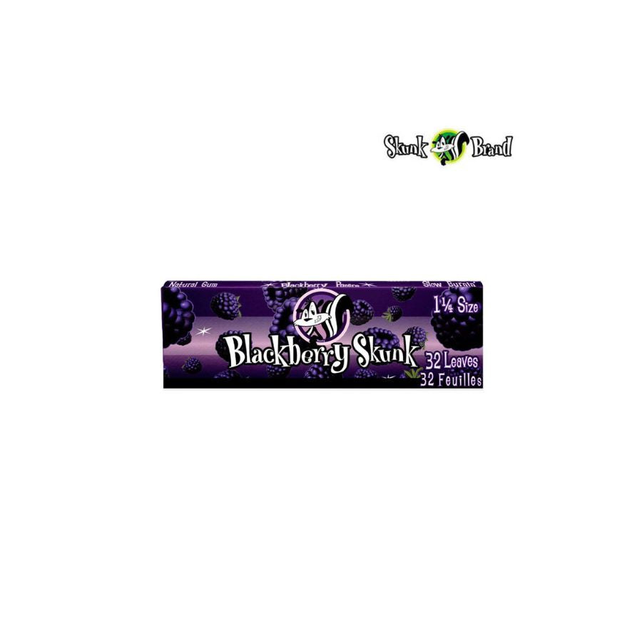 Pack of Blackberry Skunk rolling paper with brand logo on a white background
