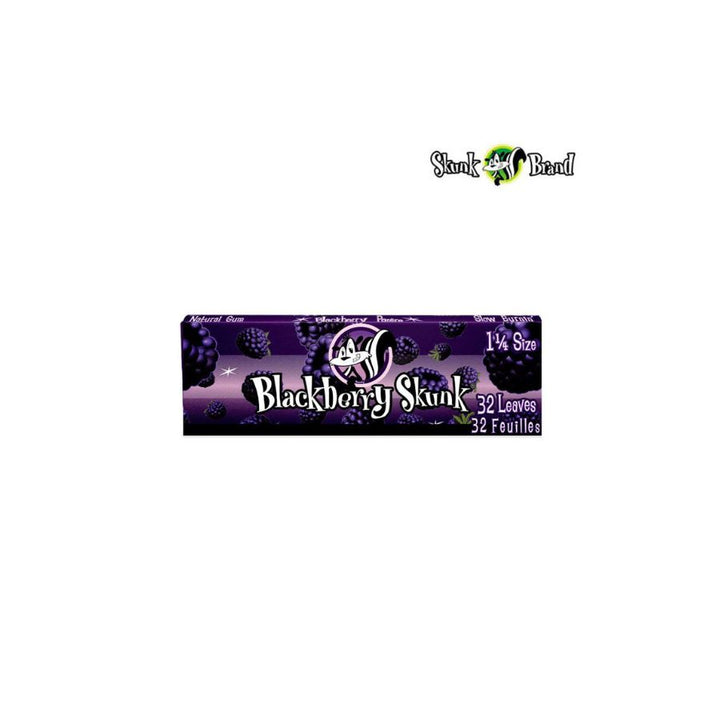 Pack of Blackberry Skunk rolling paper with brand logo on a white background