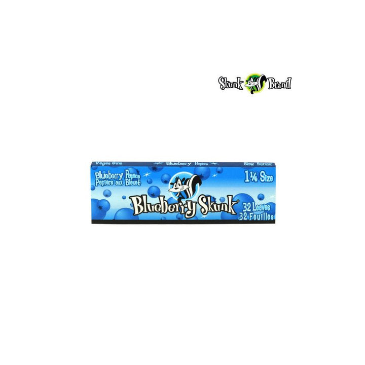 Rolling paper pack with blue design and &