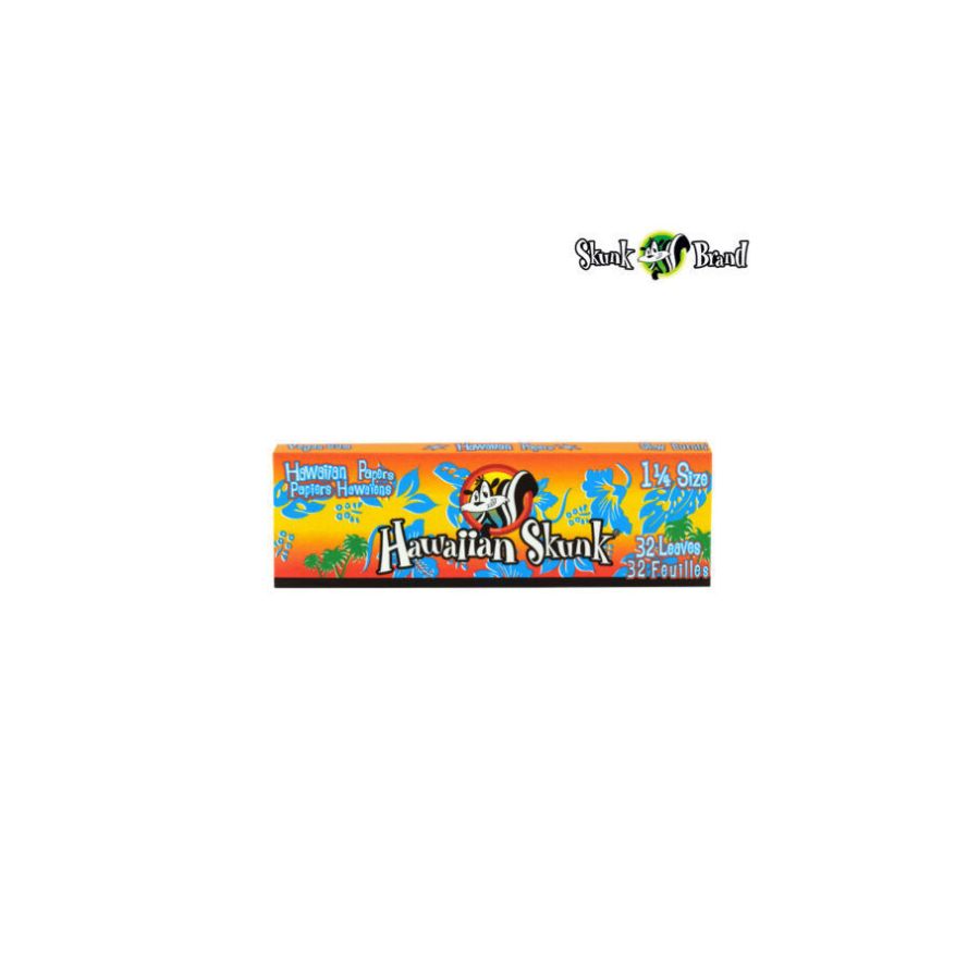 Box of Hawaiian Skunk candy with colorful design on a white background