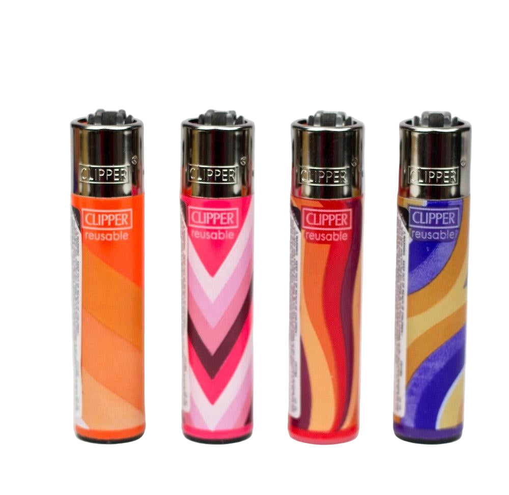 Clipper Lighter Warm Pattern Print - Shell Shock